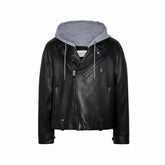 Divine Black Moto Hooded Jacket